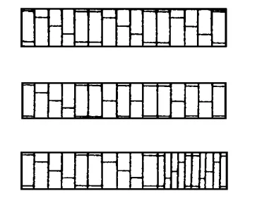 Figure 5 Mixing section with enhanced mixing intensity composed of two-flight and three-flight kneading blocks